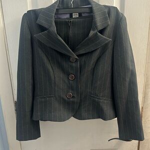 Studio 1940 petite (6p) women’s grey and purple skirt and suit jacket